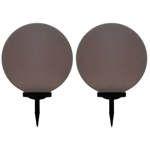 Lámparas Solares Esféricas de Exterior 2 Uds LED RGB 50 cm