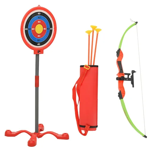 Juego de Tiro Con Arco de Arco y Flecha Para Niños Con Diana