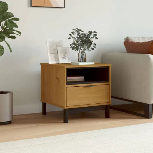 Mesa Auxiliar FLAM Madera Maciza de Pino 50x50x50 cm