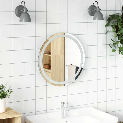 Espejo de Baño LED Redondo 50 cm