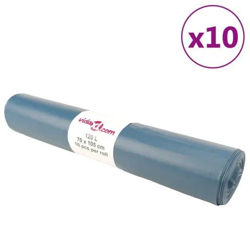Bolsas de Basura Azules 100 Unidades 120 l
