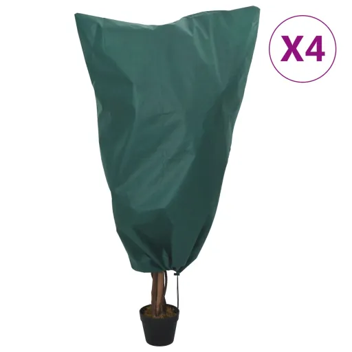 Cubierta Para Plantas Con Cordón 4 Uds 70 g/m² 0,8x0,8m