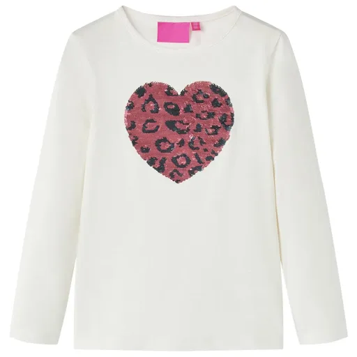 Camiseta Infantil de Manga Larga Crudo 116