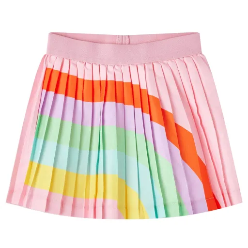 Falda Plisada Infantil Rosa Claro 116