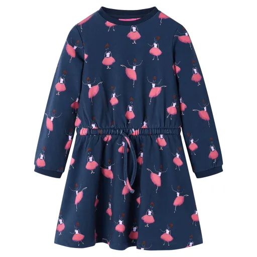 Vestido Infantil Azul Marino 116