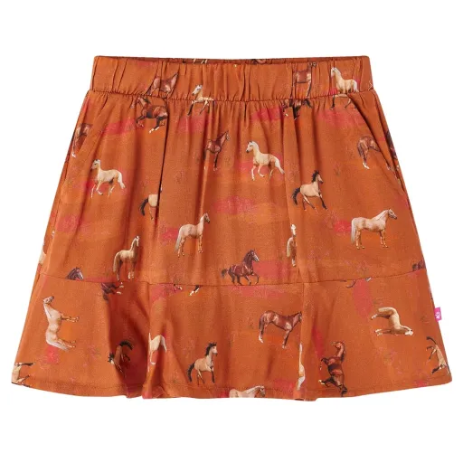 Falda Infantil Color Coñac 104
