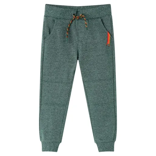 Pantalones de Chándal Infantiles Verde Oscuro 92