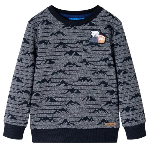 Sudadera Infantil Azul Marino Mélange 104