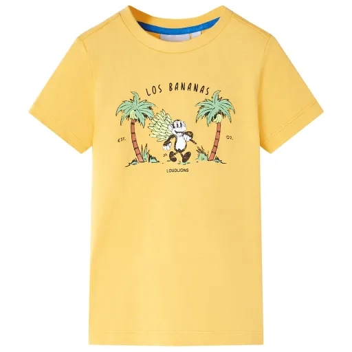 Camiseta Infantil Ocre Claro 128