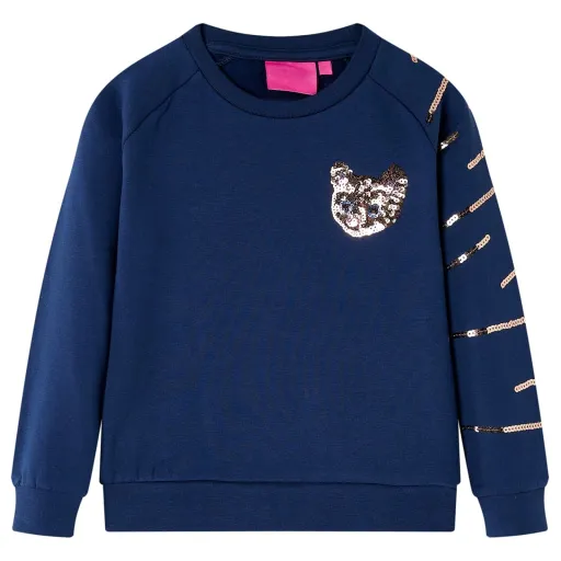 Sudadera Infantil Azul Marino 140