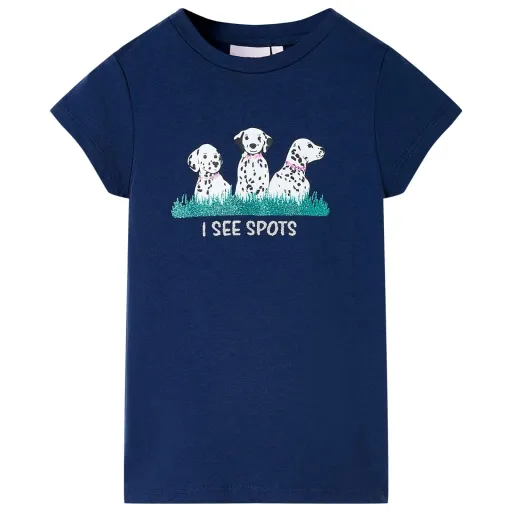 Camiseta Infantil Azul Marino 140