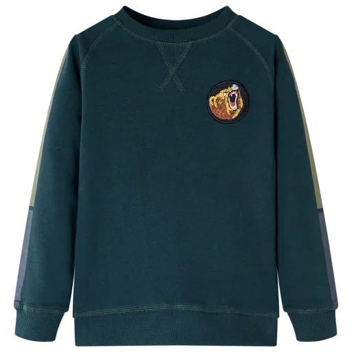 Sudadera Infantil Verde Musgo 140