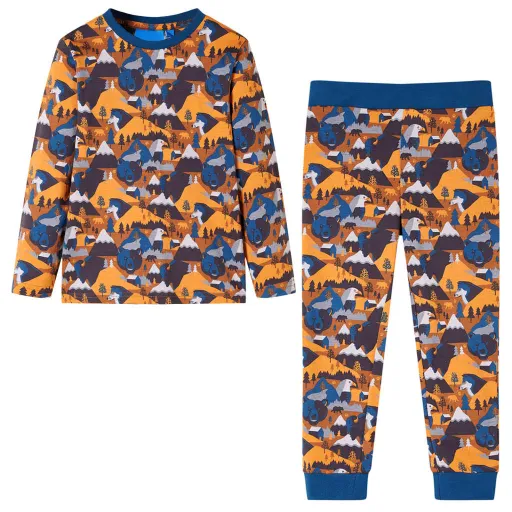 Pijama Infantil de Manga Larga Coñac 104
