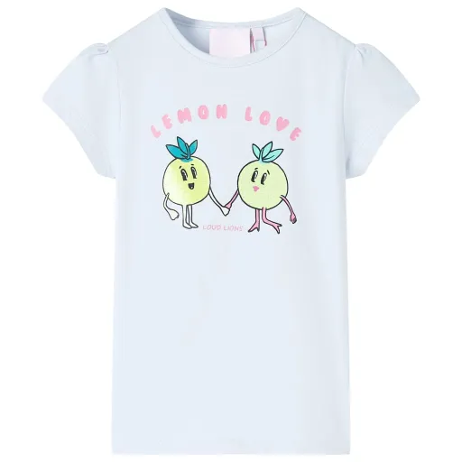 Camiseta Infantil Azul Claro 140