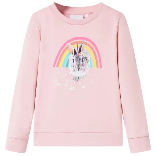 Sudadera Infantil Rosa Claro 116