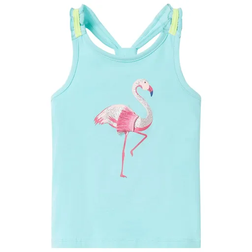 Camiseta de Tirantes Infantil Verde Menta Claro 116
