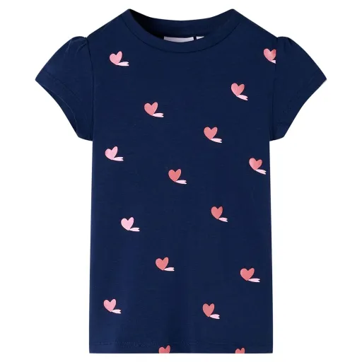 Camiseta Infantil Azul Marino 116