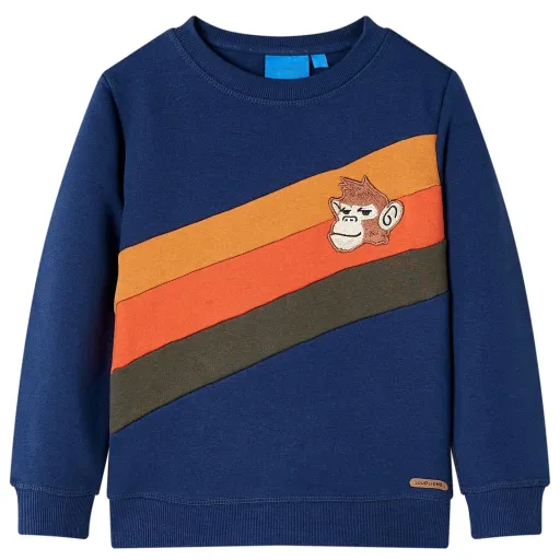 Sudadera Infantil Azul Marino 104