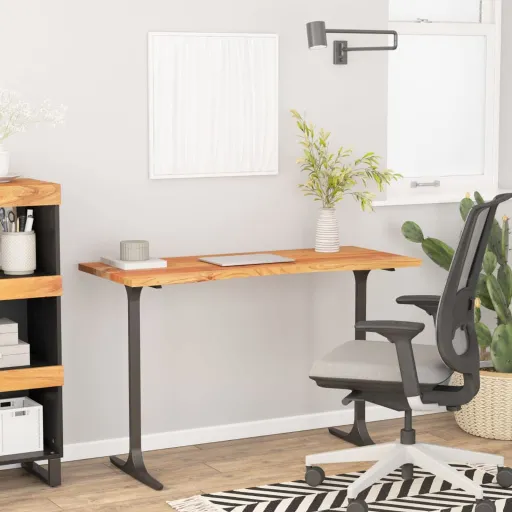 Tablero de Escritorio Rectangular Madera Acacia 140x60x2,5 cm