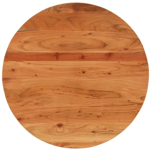 Tablero de Mesa Redondo Madera Maciza de Acacia Ø70x2,5 cm
