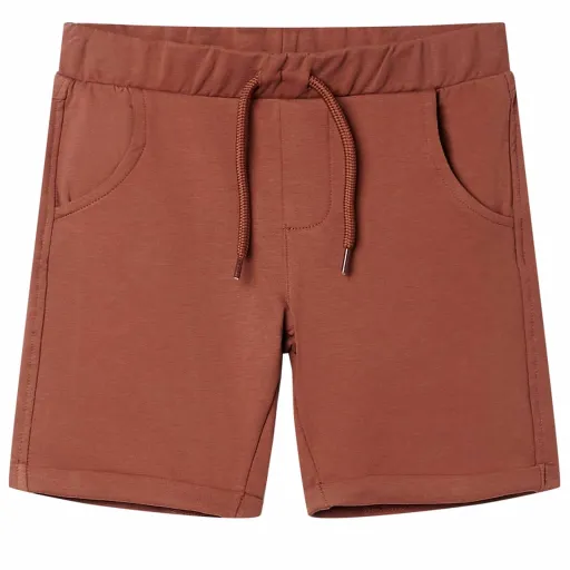 Pantalones Cortos Infantiles Con Cordón Marrón 116