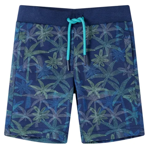 Pantalón Corto Infantil Con Cordón Azul Marino 116