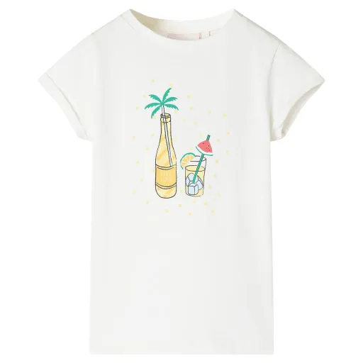 Camiseta Infantil Color Crudo 128