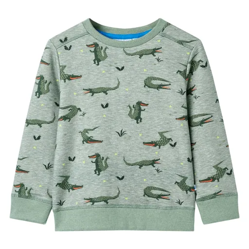 Sudadera Para Niños Caqui Claro Mélange 140
