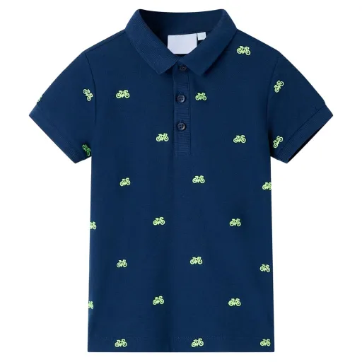 Polo de Niños Azul Oscuro 116