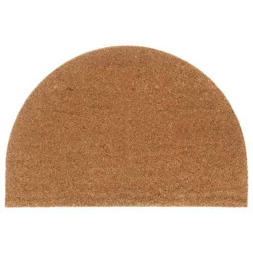 Felpudo Semicircular de Fibra de Coco Natural 60x90 cm