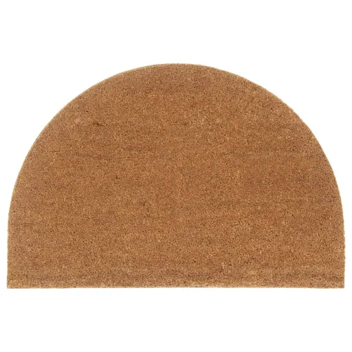 Felpudo Semicircular de Fibra de Coco Natural 60x90 cm