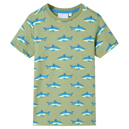 Camiseta Infantil Caqui Claro 140