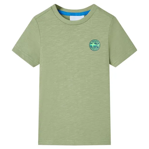 Camiseta Infantil Caqui Claro 116