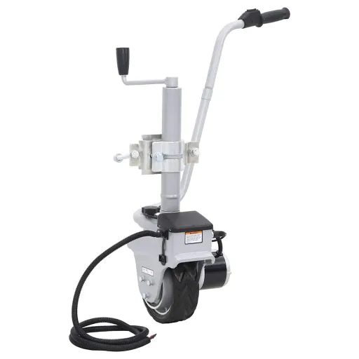Rueda Jockey de Remolque Motorizada Aluminio 12 V 350 W
