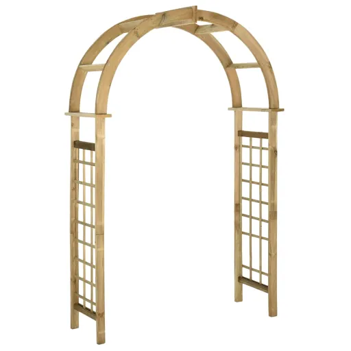 Arco de Celosía de Madera de Pino Verde Impregnada
