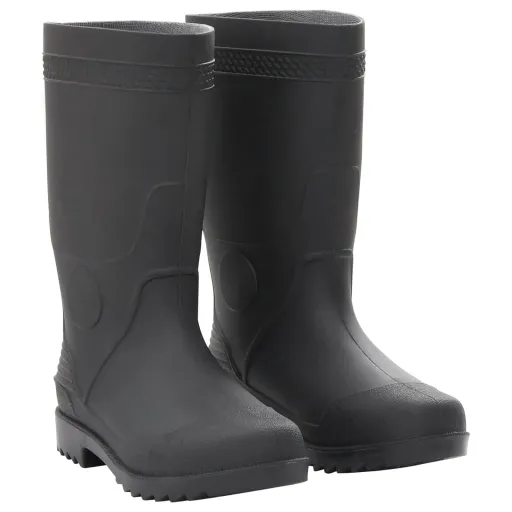 Botas de Agua Negro Número 39 PVC