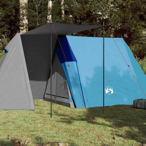 Tienda de Campaña Para 3 Personas Impermeable Azul