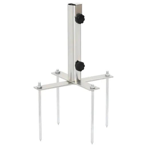 Base de Sombrilla Con Estacas de Suelo Acero Ø32-38 mm