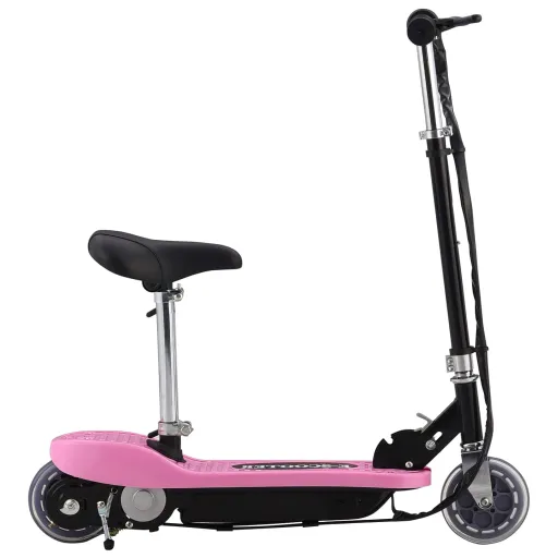 Patinete Eléctrico Con Asiento Rosa 120 W