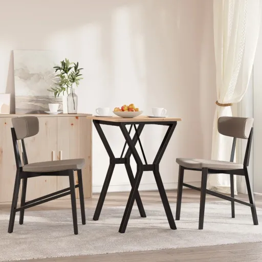 Patas de Mesa de Comedor Estructura Y Acero 60x40x73 cm