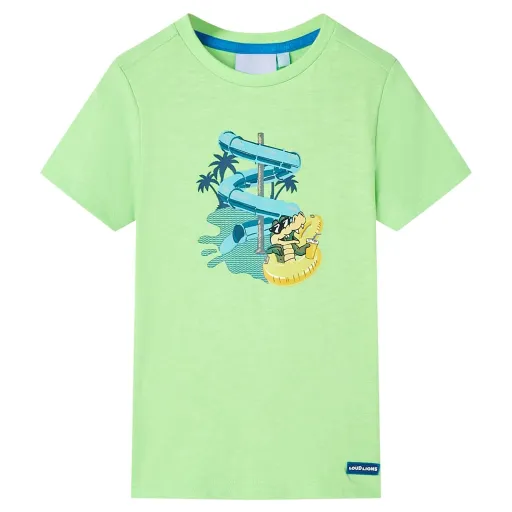 Camiseta Infantil Verde Neón 128