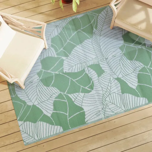 Alfombra Exterior ARAKIL PP Verde 140x200 cm
