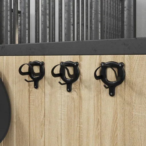 Soporte Para Bridas de Pared Hierro Negro