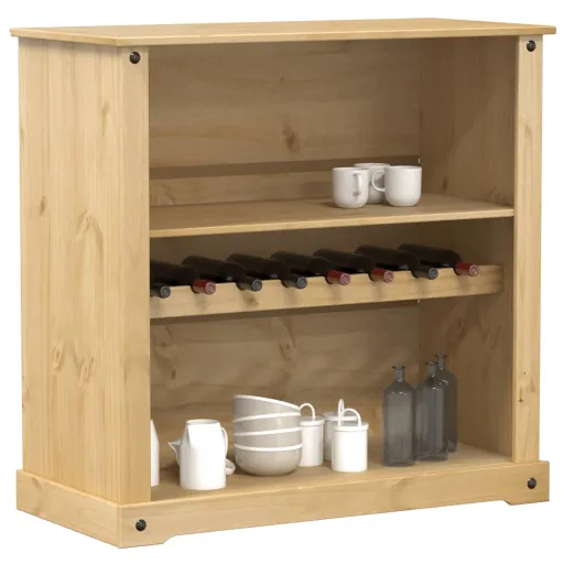 Botellero Corona Madera Maciza de Pino 107,5x51x105,5 cm