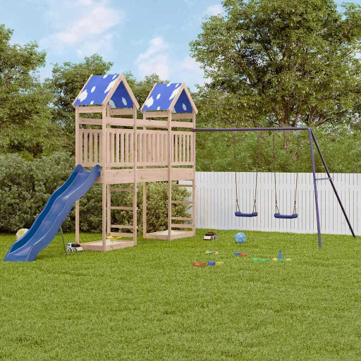 Parque Infantil de Exterior de Madera Maciza de Pino