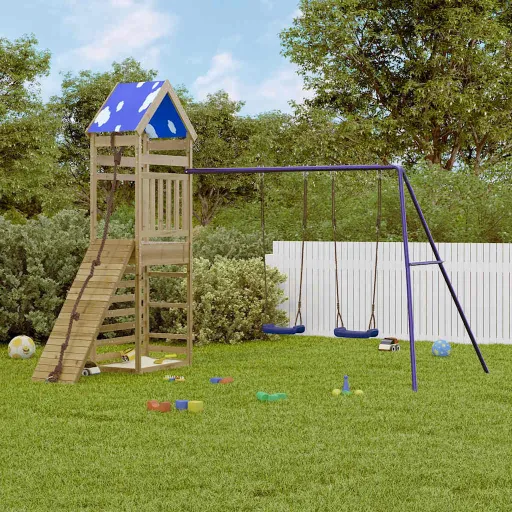 Parque Infantil de Exterior Madera de Pino Impregnada