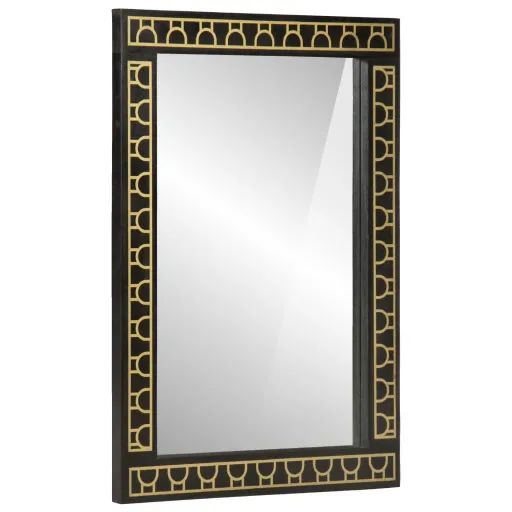 Espejo de Baño Madera Maciza de Acacia y Vidrio 50x70x2,5 cm