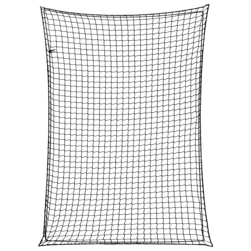 Red de Remolque Con Cuerda Elástica PP Negro 3,5x2,5 m