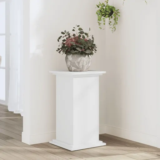 Soportes Para Plantas Madera de Ingeniería Blanco 33x33x60 cm