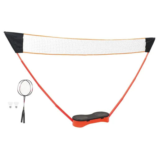 Set de Bádminton Con 2 Raquetas, Red y Estuche 292x30x152 cm